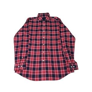 Faconnable Club Deauville Mens Long Sleeve Button Down‎ Plaid Shirt